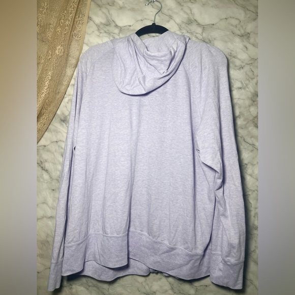 2XL Nike Lavender Lilac Lightweight Zip Up Spring Everyday Hoodie Athleisure - Picture 4 of 6